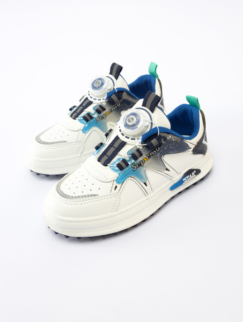 Baskets colorées à bouton rotatif